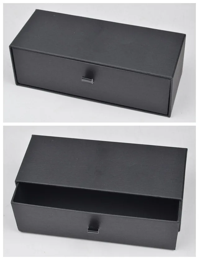 Caja rígida negra para gafas con cierre